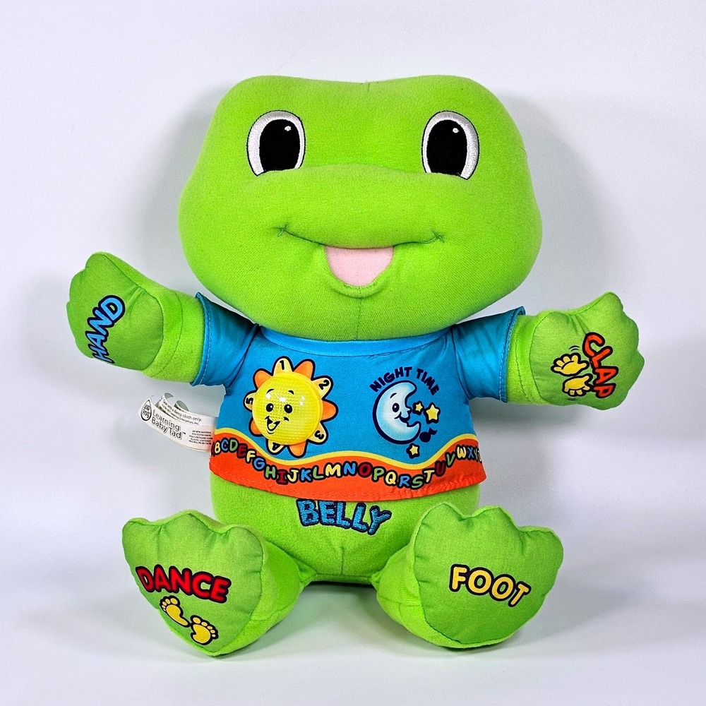 LeapFrog Learning Baby Tad Green Plush Interactive Frog Musical ABC Toy 10000